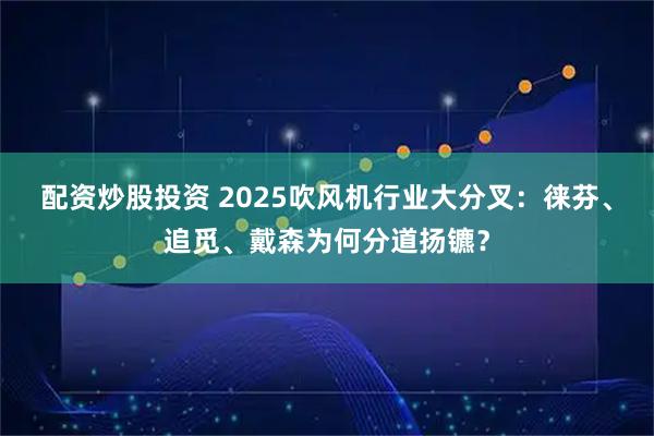 配资炒股投资 2025吹风机行业大分叉：徕芬、追觅、戴森为何分道扬镳？